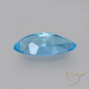 3.70캐럿 천연 스위스 블루 황옥, 보석, VVS