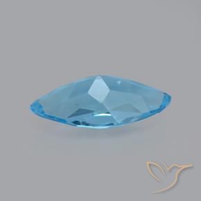 3.34캐럿 천연 스위스 블루 황옥, 보석, VVS