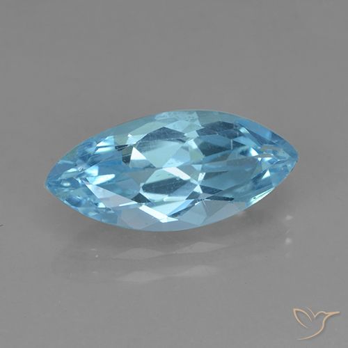 3.46ct 자연스러운 하늘색 황옥, 보석, VVS-VS