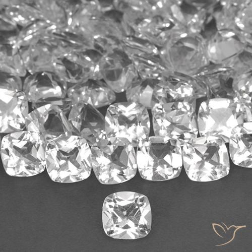 0.47ct 자연스러운 하얀색 황옥, 방석, VVS-VS