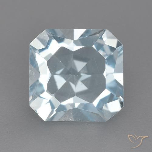 2.78ct 자연스러운 하늘색 황옥, 에메랄드 컷, VVS-VS