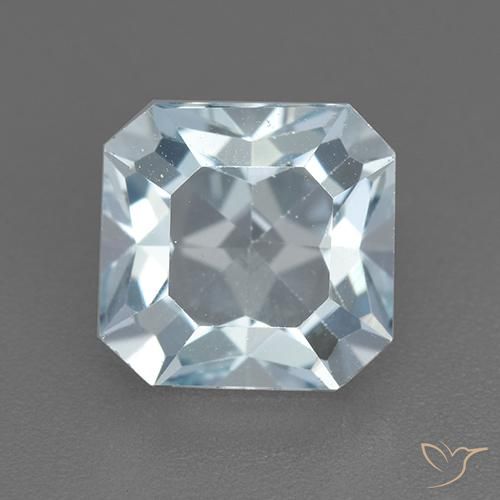 2.78ct 자연스러운 하늘색 황옥, 에메랄드 컷, VVS-VS