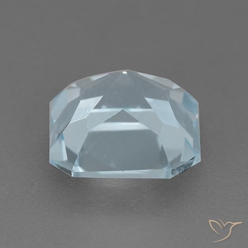 2.87캐럿 천연 하늘색 황옥, 옥타곤 / 에메랄드 컷, VVS