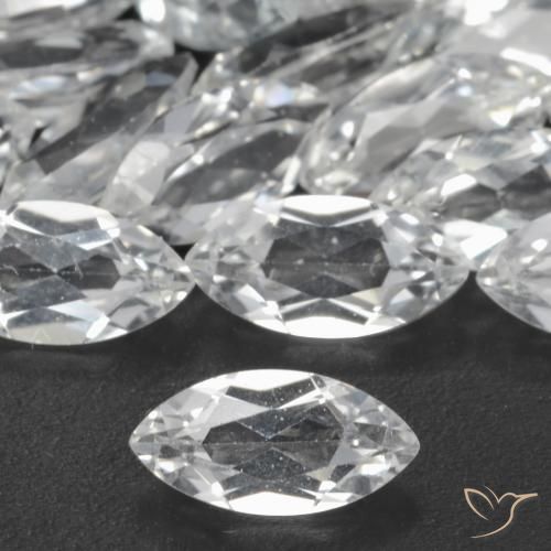 0.28ct 자연스러운 클리어 화이트 황옥, 보석, VS