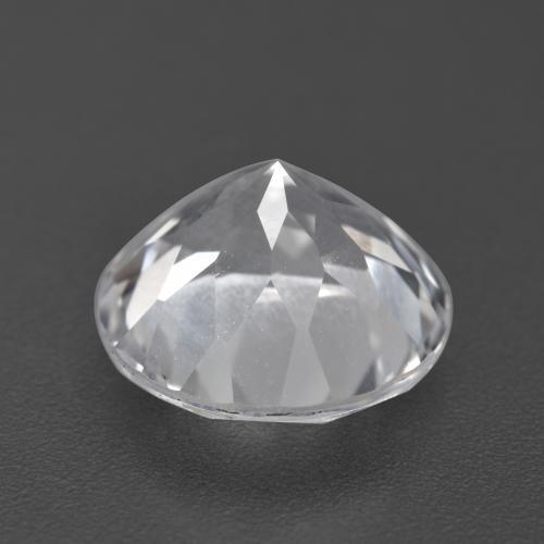 4.23캐럿 천연 화이트 토파즈, 라운드 컷, 9.77 mm, VVS-VS