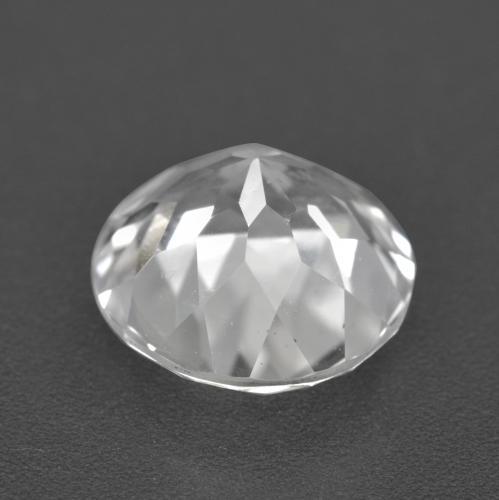 4.53캐럿 천연 클리어 화이트 토파즈, 라운드 컷, 9.95 mm, VVS
