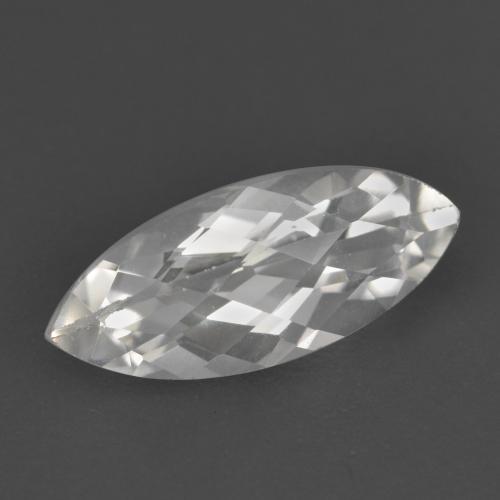 1.62캐럿 천연 화이트 토파즈, 마퀴즈, 11.8×5.1 mm, VS