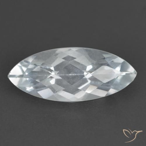1.74ct 자연스러운 푸르스름한 흰색 황옥, 보석, VS