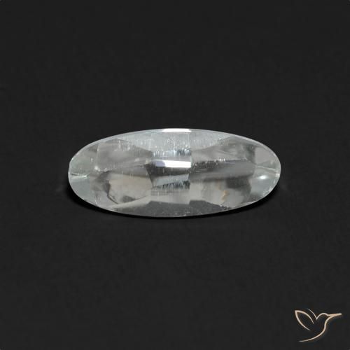 1.40ct 자연스러운 클리어 화이트 황옥, 타원형, 투명한