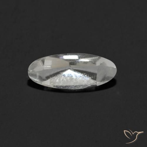 1.15ct 자연스러운 클리어 화이트 황옥, 타원형, 투명한