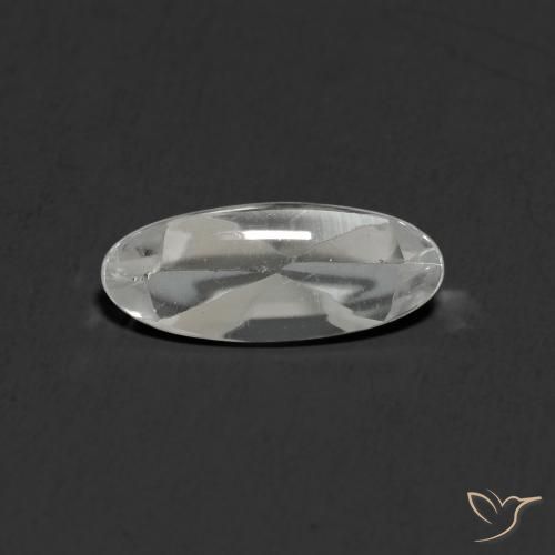 1.16ct 자연스러운 하얀색 황옥, 타원형, 투명한