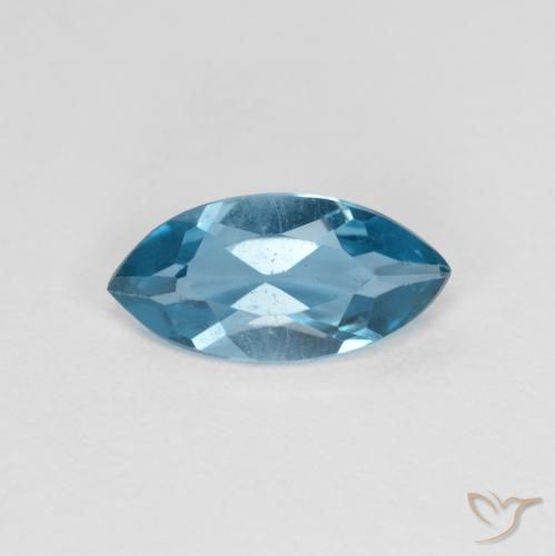 1.09ct 자연스러운 스위스 블루 황옥, 보석, VS