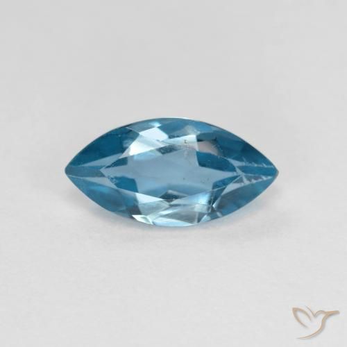 1.26ct 자연스러운 스위스 블루 황옥, 보석, VS