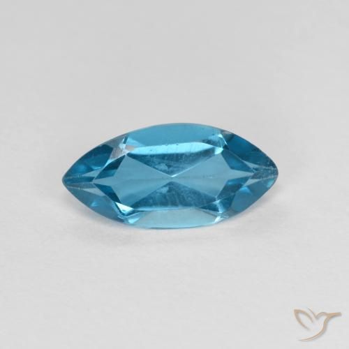 1.09ct 자연스러운 스위스 블루 황옥, 보석, VS