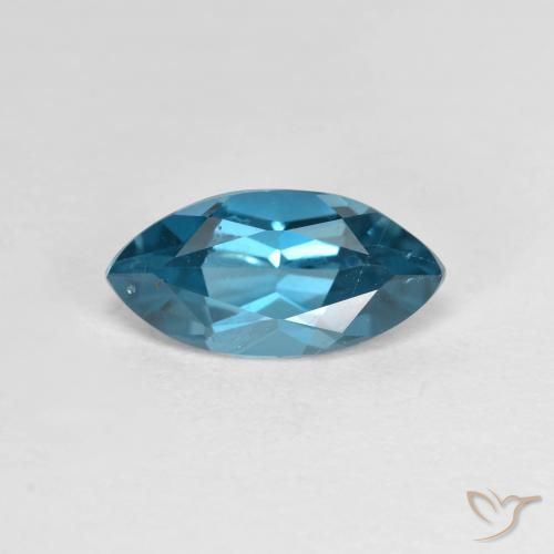 1.35ct 자연스러운 런던 블루 황옥, 보석, VS