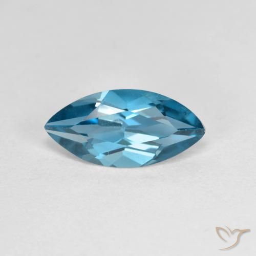 1.22ct 자연스러운 런던 블루 황옥, 보석, VVS-VS