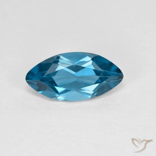 1.36ct 자연스러운 런던 블루 황옥, 보석, VS