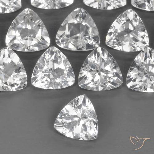0.88ct 자연스러운 클리어 화이트 황옥, 일조, VVS-VS