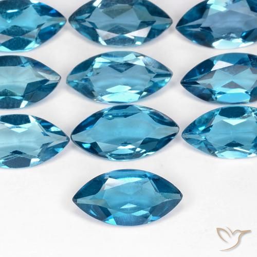 0.99ct 자연스러운 런던 블루 황옥, 보석, VS