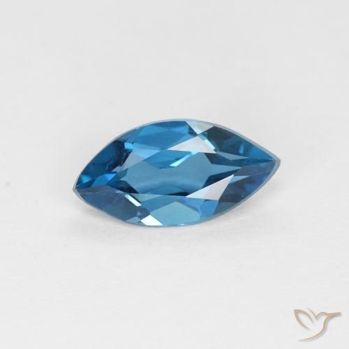 0.89ct 자연스러운 런던 블루 황옥, 보석, VVS-VS