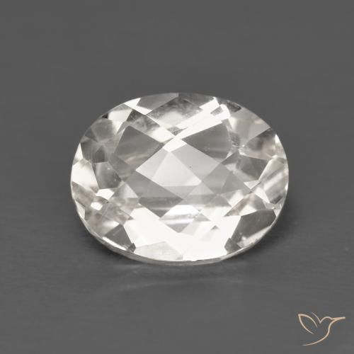 3.49ct 자연스러운 따뜻한 화이트 황옥, 타원형, VVS