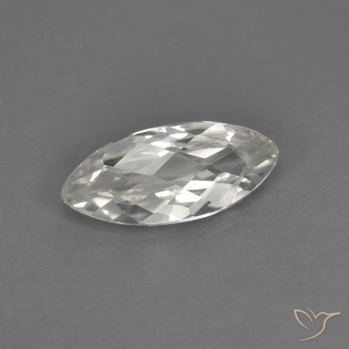 1.45캐럿 천연 따뜻한 화이트 황옥, 보석, VVS
