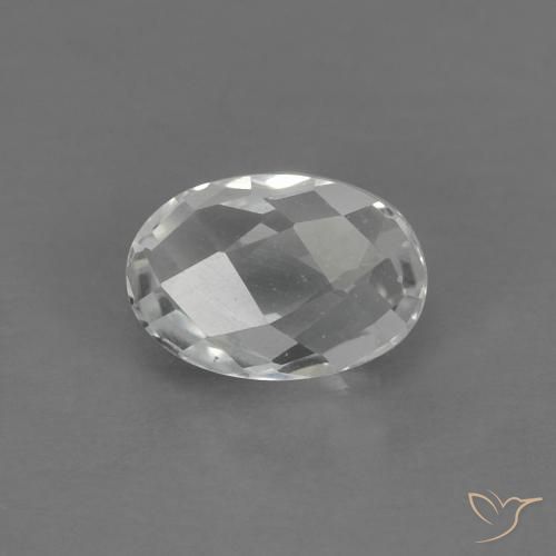 0.67ct 자연스러운 따뜻한 화이트 황옥, 타원형, VVS-VS