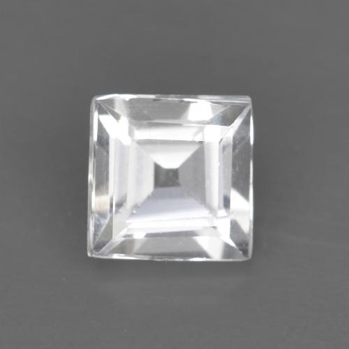 0.52ct 자연스러운 하얀색 황옥, 정사각형, VVS-VS