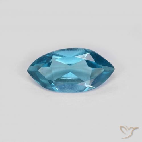 1.00ct 자연스러운 런던 블루 황옥, 보석, VS