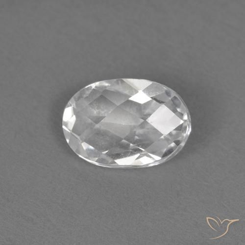 0.56ct 자연스러운 하얀색 황옥, 타원형, VVS