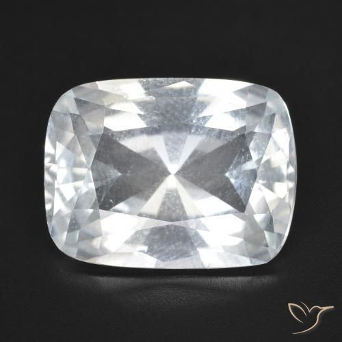 11.22ct 자연스러운 하얀색 황옥, 방석, VVS-VS