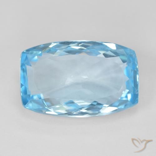 11.64ct 자연스러운 스위스 블루 황옥, 방석, VVS-VS