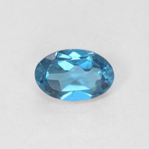 0.59ct 자연스러운 런던 블루 황옥, 타원형, VVS-VS