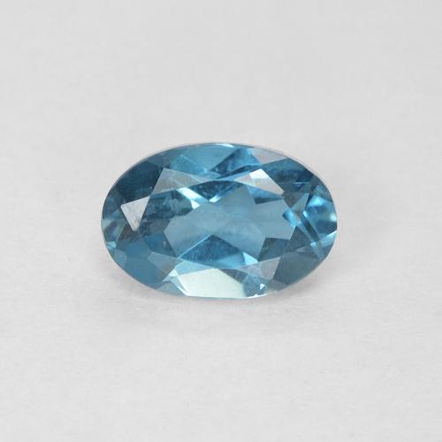 0.62ct 자연스러운 런던 블루 황옥, 타원형, VVS-VS