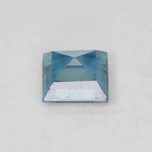 0.76캐럿 천연 런던 블루 황옥, 정사각형, VVS-VS