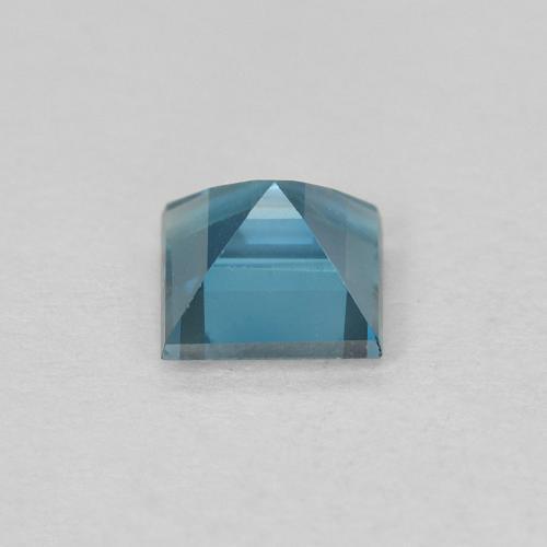 0.66캐럿 천연 런던 블루 황옥, 정사각형, VVS-VS