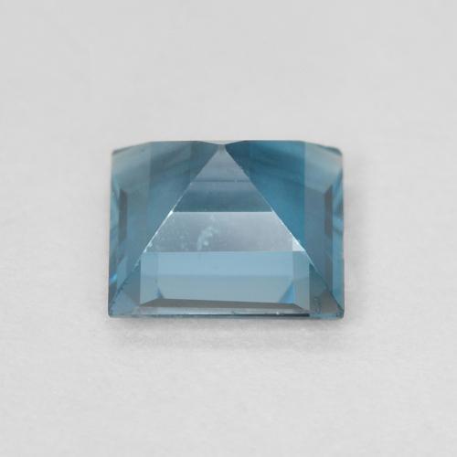0.70캐럿 천연 런던 블루 황옥, 정사각형, VVS