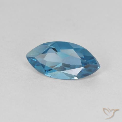 1.25ct 자연스러운 런던 블루 황옥, 보석, VS