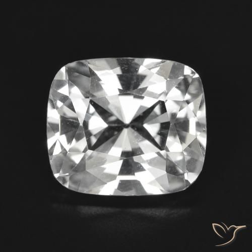 3.81ct 자연스러운 클리어 화이트 황옥, 방석, VVS-VS