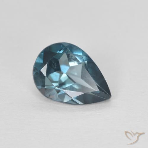 0.83ct 자연스러운 런던 블루 황옥, 배 모양, VVS