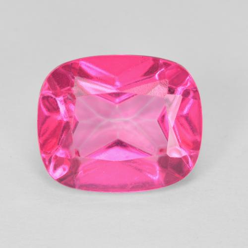 6.33ct 자연스러운 미디엄 핑크 황옥, 방석, VVS