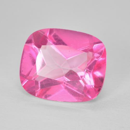 6.41캐럿 천연 Medium Dark-Pink 황옥, 방석, VVS