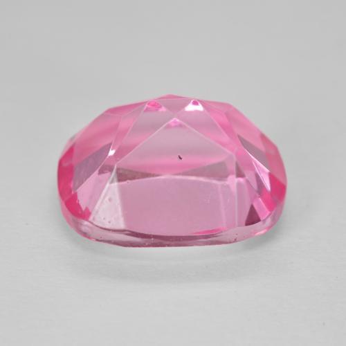 7.28캐럿 천연 핫핑크 토파즈, 쿠션 컷, 12.1×10.2 mm, VVS