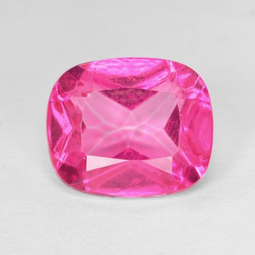 6.22ct 자연스러운 딥 마젠타 황옥, 방석, VVS-VS