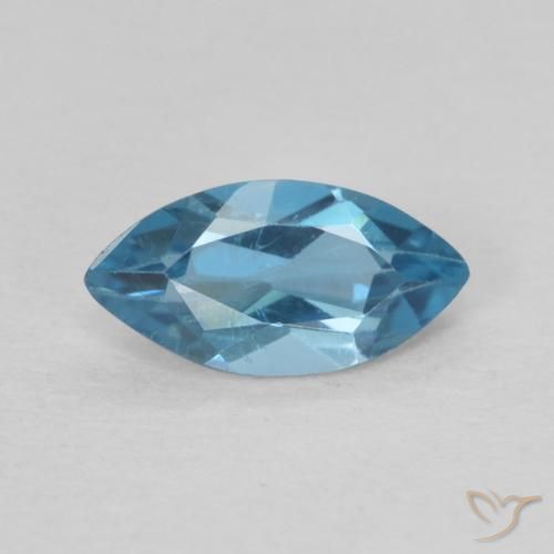 0.65ct 자연스러운 런던 블루 황옥, 보석, VS