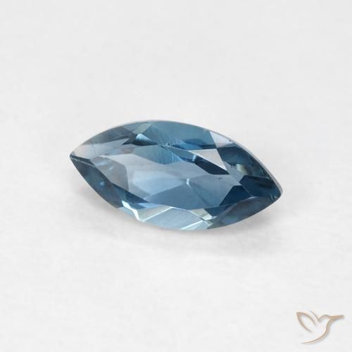 0.47캐럿 천연 런던 블루 토파즈, 마퀴즈, 7.1×3.5 mm, VVS