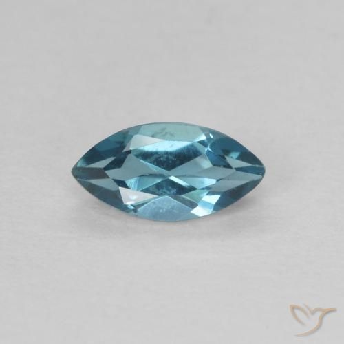 0.47ct 자연스러운 런던 블루 황옥, 보석, VVS