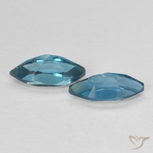 0.90캐럿 천연 런던 블루 황옥 보석, 보석, VVS-VS