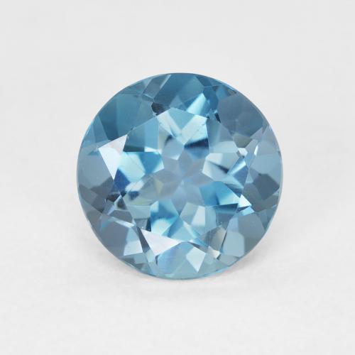 2.24ct 자연스러운 런던 블루 황옥, 둥근, VVS