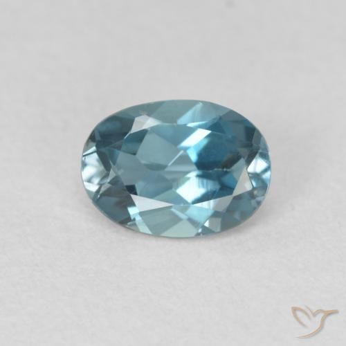 0.91ct 자연스러운 런던 블루 황옥, 타원형, VVS